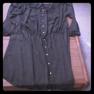 Olive off the shoulder dress